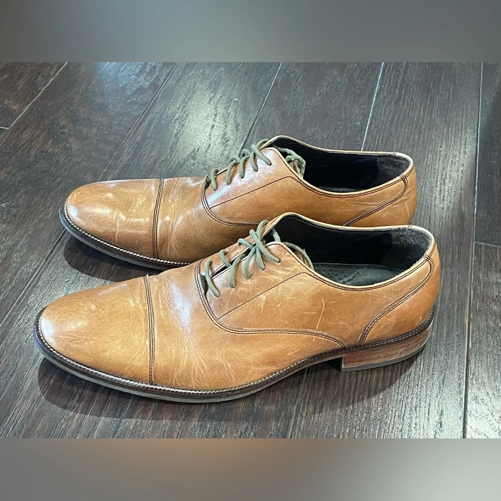Cole Haan Men Brown British Tan Williams Cap Toe Oxford Business  Size 11.5 M